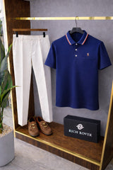 Polo Rider Tshirt and Korean Trosuer Men's Set