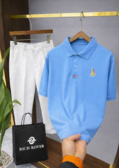 Old Money RR Polo Tshirt and Korean Trosuer Men's Set