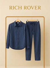 Premium Top & Bottom Soft Cotton Linen Cord Set