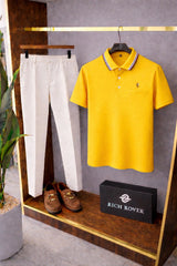 Polo Rider Tshirt and Korean Trosuer Men's Set