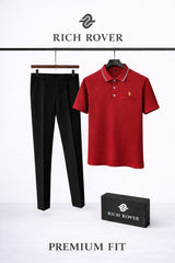 Polo Rider Tshirt and Korean Trosuer Men's Set