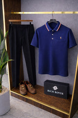 Polo Rider Tshirt and Korean Trosuer Men's Set