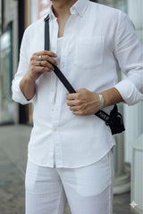 Top & Bottom Premium Soft Cotton Linen Cord Set