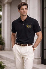 Old Money RR Polo Tshirt and Korean Trosuer Men's Set