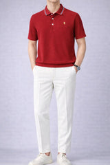 Polo Rider Tshirt and Korean Trosuer Men's Set
